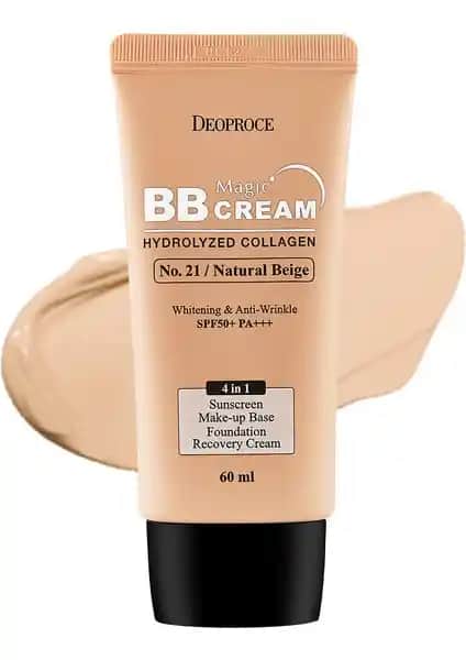 Deoproce Deniz Kolajeni İçeren Yoğun Kapatıcı BB Krem SPF50+ PA+++ 60ml Günlük Kullanım