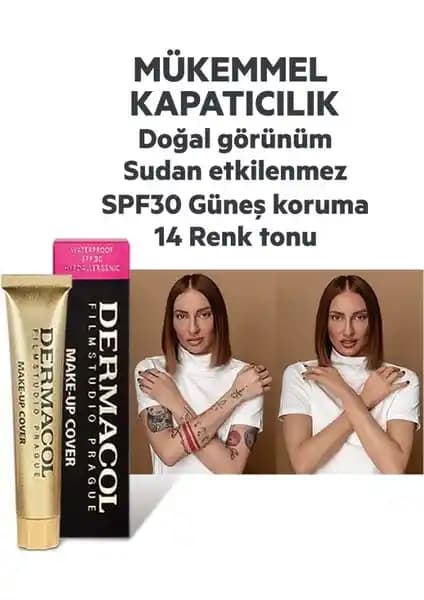 Dermacol Make-Up Cover No.211: Yüksek Kapatıcılık ve Uzun Süreli Dayanıklılık Sağlayan Fondöten