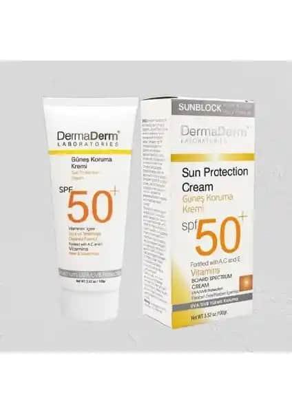 Dermaderm Napure Güneş Kremi SPF 50+ Hassas Ciltler İçin Yüksek Koruma Sağlar