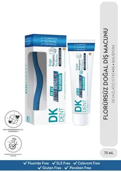 Dermokil DK Dent Klasik Diş Macunu: Doğal İçeriklerle Güçlü ve Beyaz Gülüşler İçin