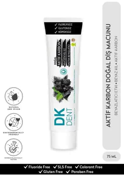 Dermokil DKDENT Aktif Karbonlu Florürsüz Diş Macunu Özellikleri ve Kullanım Yöntemleri