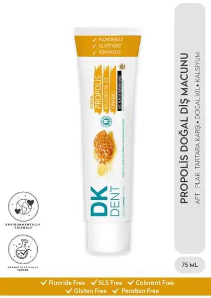 Dermokil DKDENT Propolis Florürsüz Doğal Diş Macunu: Güvenli ve Doğal Diş Temizliği Çözümü