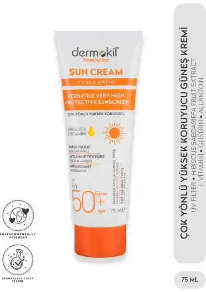 Dermokil Sun Kremi 50 SPF Geniş Spektrumlu Güneş Koruyucu Ürün Özellikleri