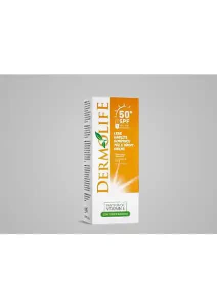 Dermolife Leke Karşıtı Güneş Kremi SPF50+ ile Güçlü Koruma ve Nem Desteği