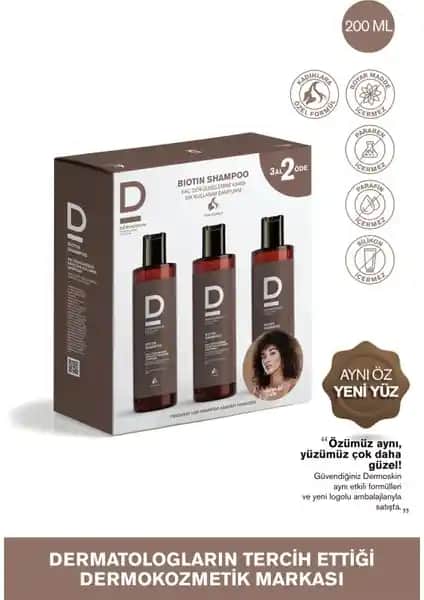 Dermoskin Biotin Şampuan Kadınlar İçin Saç Dökülmesini Önleyen Güçlendiren Ürün