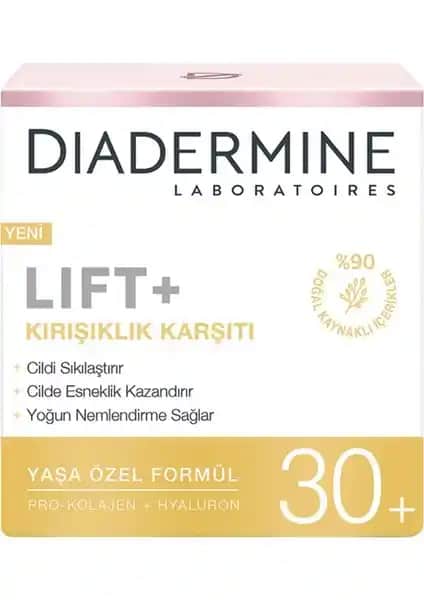 Diadermine Lift+ 30+ Gündüz Kremi: Elastikiyet ve Nem Sağlayan Yaşlanma Karşıtı Çözüm