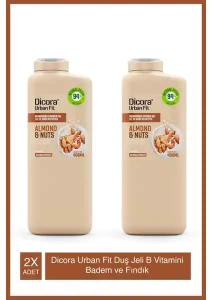 Dicora Urban Fit B Vitamini Badem ve Fındık Duş Jeli: Doğal Bakım ve Ferahlatıcı Temizlik