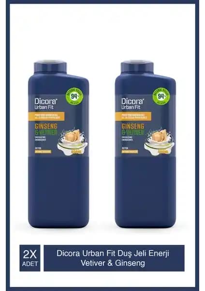 Dicora Urban Fit Enerji Vetiver Ginseng Duş Jeli: Ferahlatıcı ve Enerjik Bir Temizlik Deneyimi