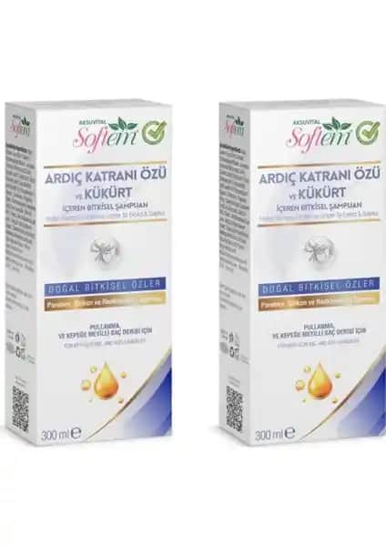 Doğal Ardıç Katranı ve Kükürt İçeren Bitkisel Şampuan Saç Sağlığını Destekler