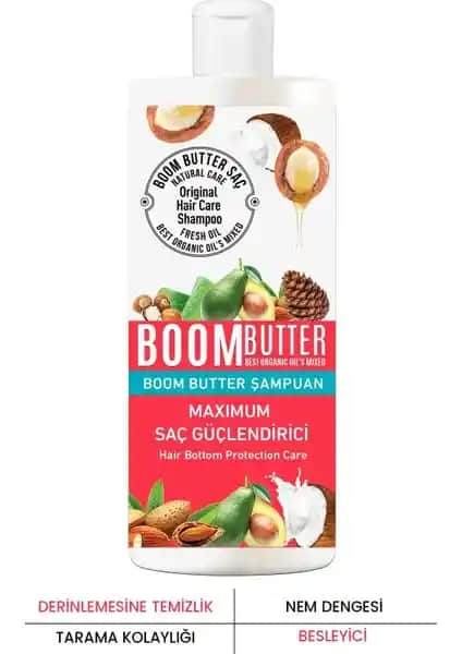 Doğal İçeriklerle Güçlendirilmiş Boom Butter 7 Yağ Saç Şampuanı Özellikleri ve Kullanımı