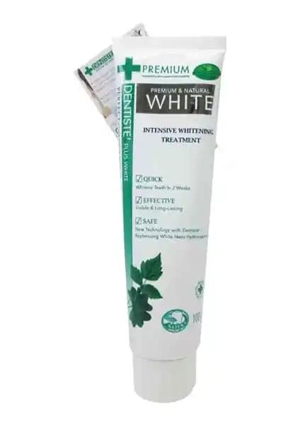 Doğal İçerikli Dentiste Premium Natural White 100g Diş Macunu Beyazlatıcı ve Sağlıklı Gülüşler İçin