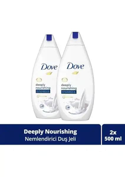 Dove Deeply Nourishing Duş Jeli: Kuru ve Hassas Ciltler İçin Yoğun Nemlendirme Çözümü