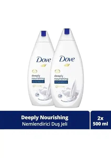 Dove Deeply Nourishing Duş Jeli: Kuru ve Hassas Ciltler İçin Yoğun Nemlendirme Çözümü