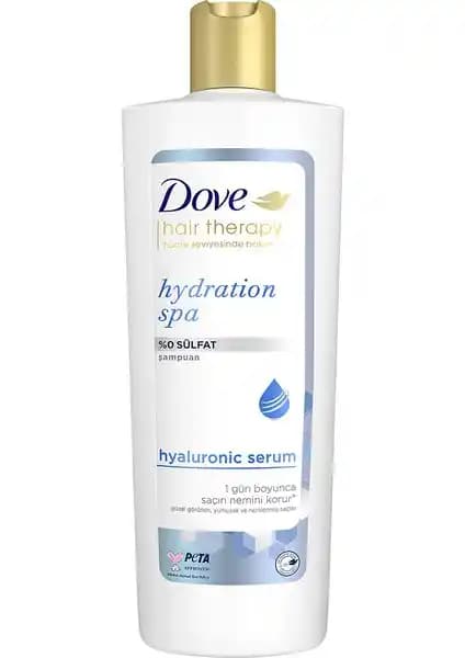 Dove Hair Therapy Hydration Spa Sülfatsız Şampuanıyla Sağlıklı ve Parlak Saçlar