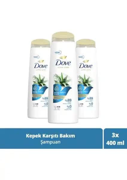 Dove Ultra Care Kepek Karşıtı Şampuan Doğal İçeriklerle Saç Sağlığını Destekler ve Kepek Problemini Hafifletir