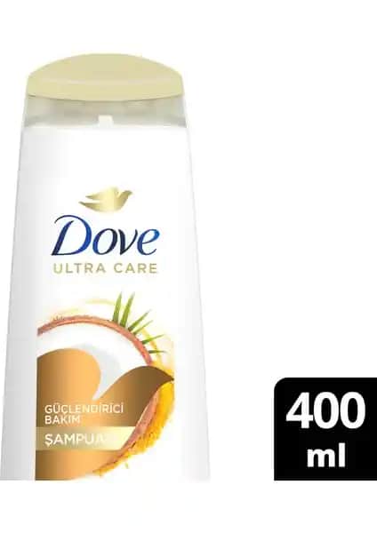 Dove Ultra Care Saç Bakım Şampuanı Hindistan Cevizi Yağı ile Güçlendiren Doğal Formül