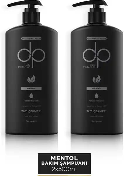 Dp Daily Perfection Mentol Şampuan 500 ml Saç Sağlığı ve Parlaklık için Günlük Kullanım Ürünü