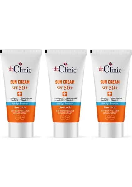 Dr. Clinic SPF 50+ Güneş Koruyucu Krem: Hassas Ciltler İçin Güçlü ve Güvenilir Koruma