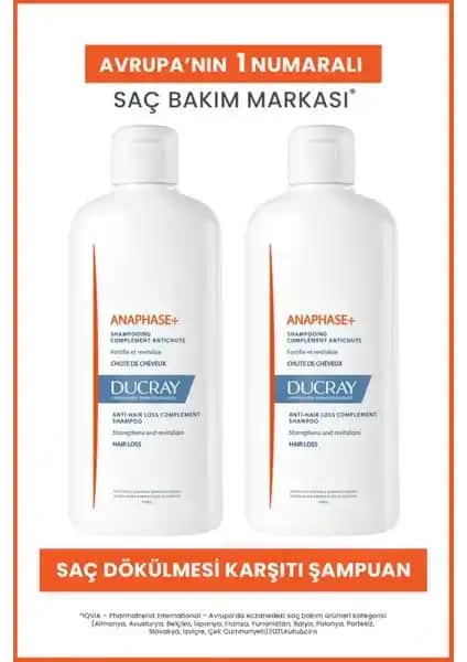 Ducray Anaphase+ Saç Dökülmesine Karşı Bakım Şampuanı Fransa Menşeli Güçlü Saç Sağlığı Destekçisi