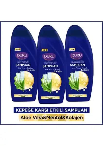 Duru Aloe Vera Mentol ve Kolajen İçeren Kepeğe Karşı Etkili Şampuan Özellikleri ve Faydaları