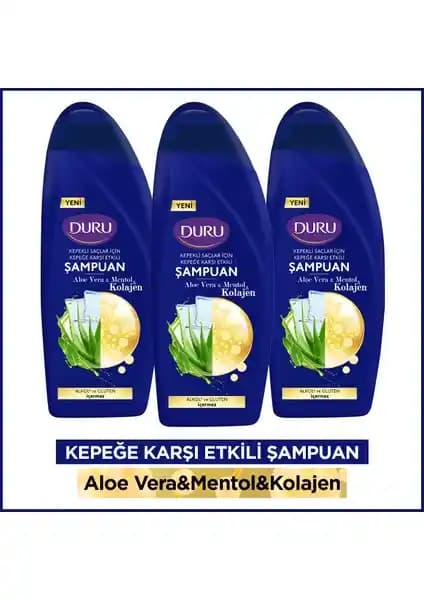 Duru Aloe Vera Mentol ve Kolajen İçeren Kepeğe Karşı Etkili Şampuan Özellikleri ve Faydaları