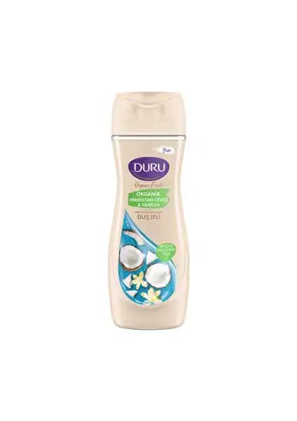 Duru Organik Meyve Serisi Hindistan Ceviz ve Vanilya Duş Jeli: Tropik Aromalarla Doğal Temizlik
