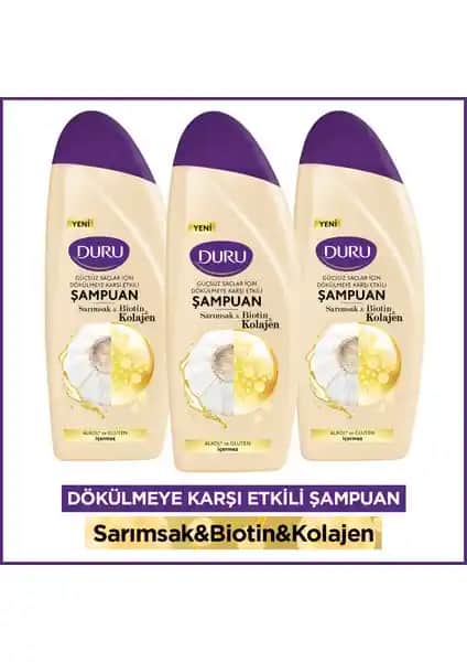Duru Sarımsak ve Biotin İçeren Dökülmeye Karşı Güçlendirici Şampuan Ürün Tanıtımı ve Kullanım Rehberi
