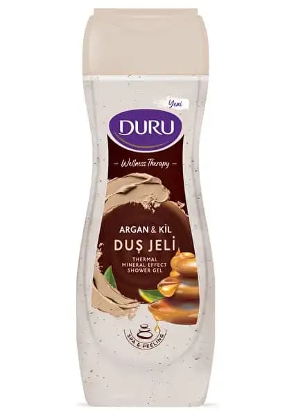 Duru Wellness Therapy Argan & Kil Duş Jeli: Doğal ve Rahatlatıcı Cilt Bakımı Ürünü
