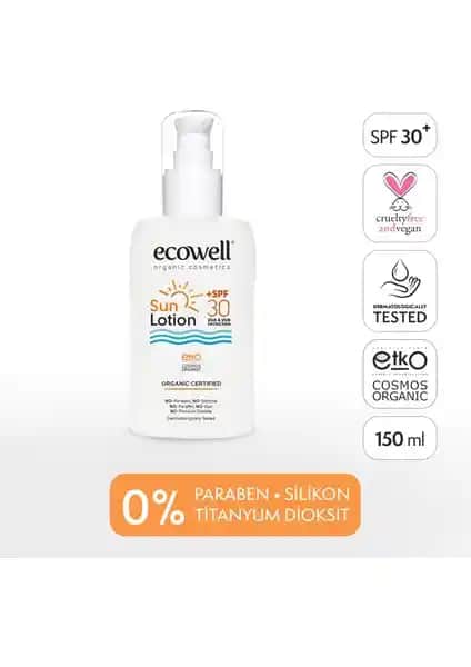 Ecowell Güneş Losyonu: Organik ve Vegan Sertifikalı Güvenilir Güneş Koruma Çözümü
