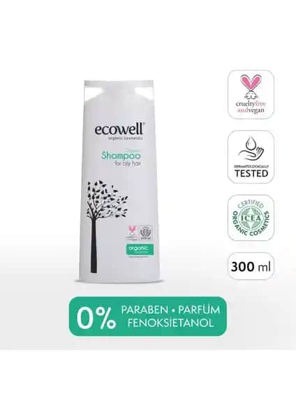 Ecowell Organik Saç Şampuanı: Doğal ve Vegan İçeriklerle Yağlı Saçlar İçin Temizleme Çözümü