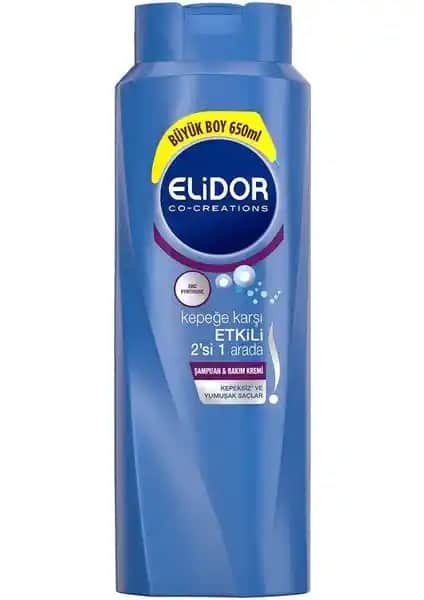Elidor Kepeğe Karşı Etkili 2'si 1 Arada Şampuan ile Sağlıklı ve Kepeksiz Saçlar
