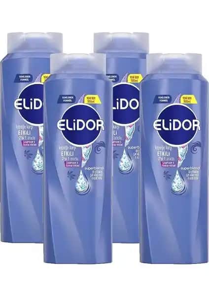 Elidor Superblend 2'si Bir Arada Şampuan ve Saç Bakım Kremi Kepeğe Karşı Etkili Çözüm