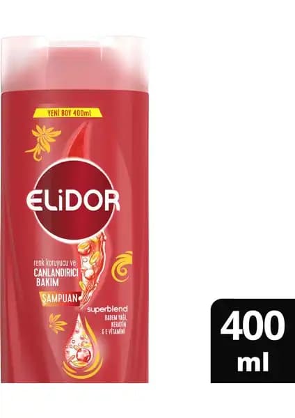 Elidor Superblend Saç Bakım Şampuanı Boyalı Saçlar İçin Renk Koruma ve Canlandırıcı Özellikler