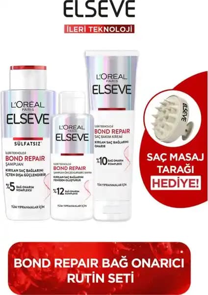 Elseve Bond Repair Serisi ile Yıpranmış Saçlara Güç ve Parlaklık Kazandıran Bakım Seti