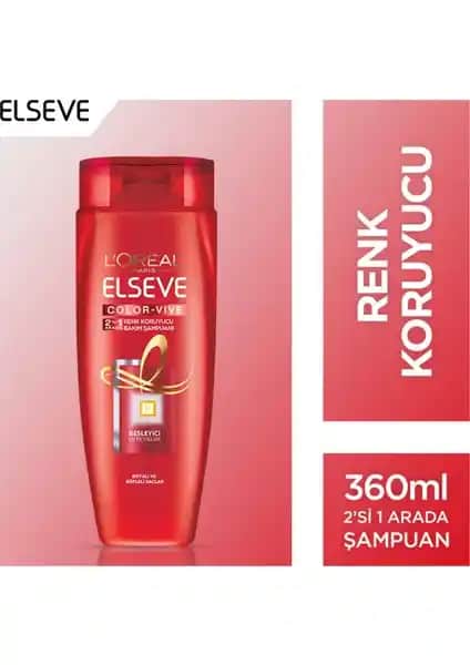 Elseve Colorvive Renk Koruyucu Şampuanı Saç Rengini Koruyan ve Parlaklık Sağlayan Ürün