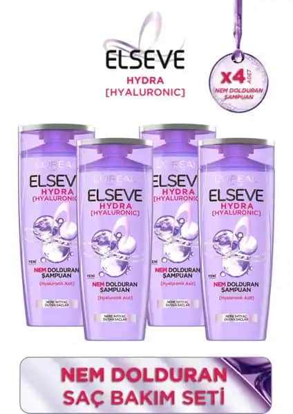 Elseve Hyaluronic Şampuan Seti ile Saçlarınızda Derin Nem ve Canlandırıcı Bakım