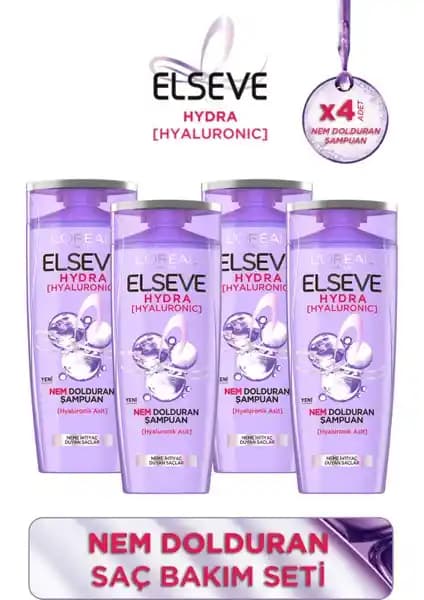 Elseve Hyaluronic Şampuan Seti ile Saçlarınızda Derin Nem ve Canlandırıcı Bakım