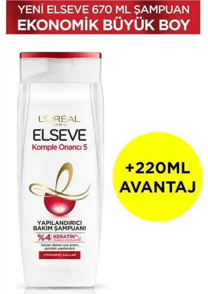 Elseve Komple Onarıcı 5 Yapılan<dı>rıcı Bakım Şampuanı İncelemesi ve Kullanıcı Yorumları