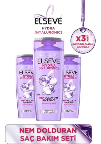 Elseve Nem Dolduran Saç Bakım Seti Hyaluronik Asit ile Saçlara Canlılık Katıyor