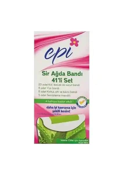 Epi Sir Ağda Ban<dı> 41'li Set Aloe Vera ile etkili ve pratik cilt bakımı çözümü