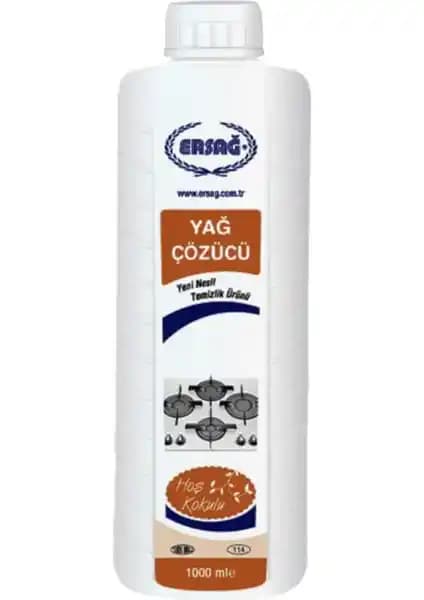 Ersağ Yağ Çözücü 1000ml: Endüstriyel ve evsel kullanım için yüksek performanslı temizlik ürünü