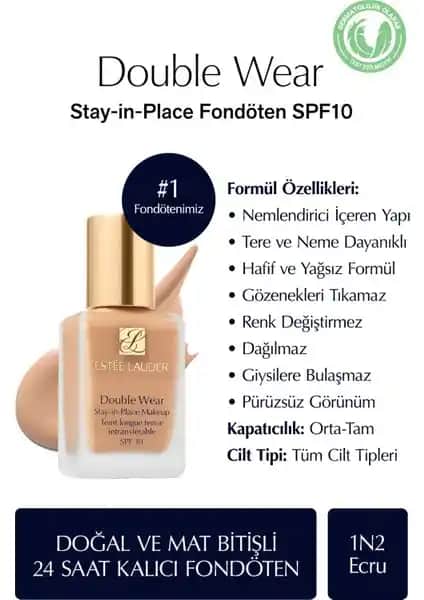 Estée Lauder Double Wear Fondöten: Uzun Süre Kalıcı ve Doğal Görünümlü Makyaj Ürünü