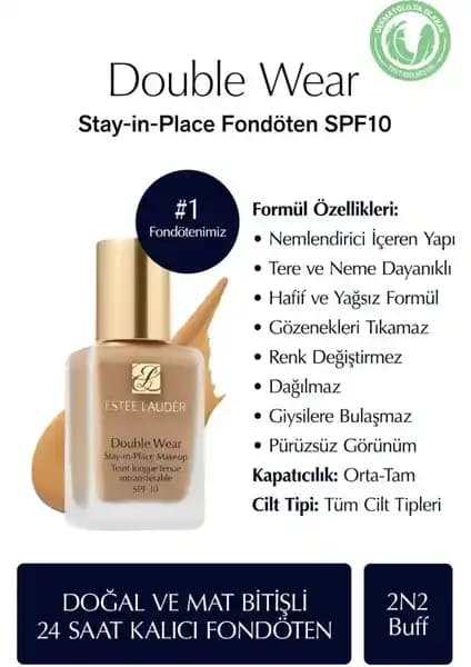 Estee Lauder Double Wear Stay-in-Place Fondöten: Uzun Süreli ve Dayanıklı Makyaj Çözümü