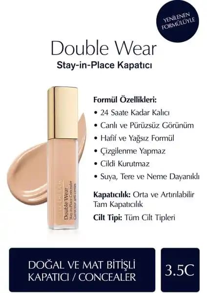 Estée Lauder Double Wear Stay-in-Place Kapatıcı: Uzun Süreli ve Doğal Makyaj İçin Çözüm
