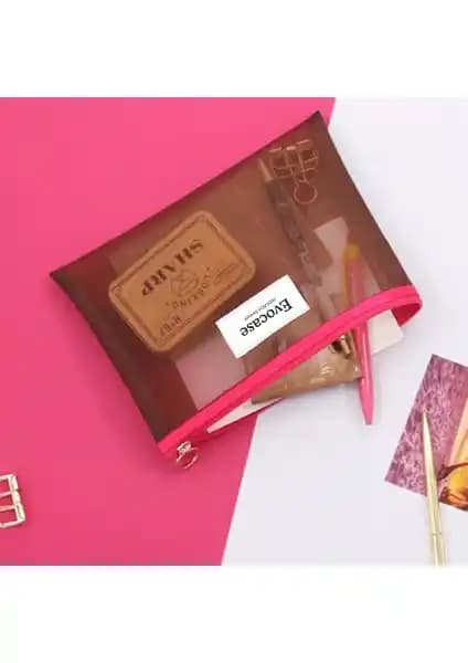 Evocase Kahverengi Makyaj Çantası Seti: Şık ve Pratik Bakım Çözümü