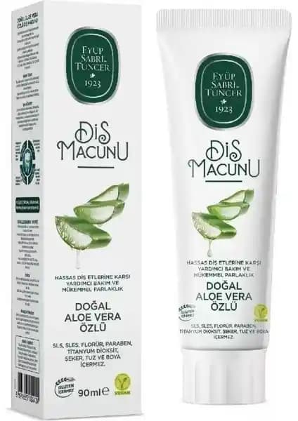 Eyüp Sabri Tuncer Aloe Vera Özlü Doğal Diş Macunu: Sağlıklı ve Beyaz Gülüşler İçin Güvenilir Seçenek