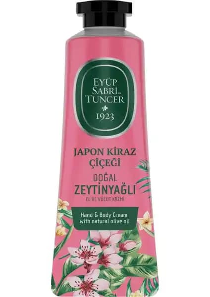 Eyüp Sabri Tuncer Japon Kiraz Çiçeği El ve Vücut Kremi Doğal ve Nemlendirici Bakım Ürünü