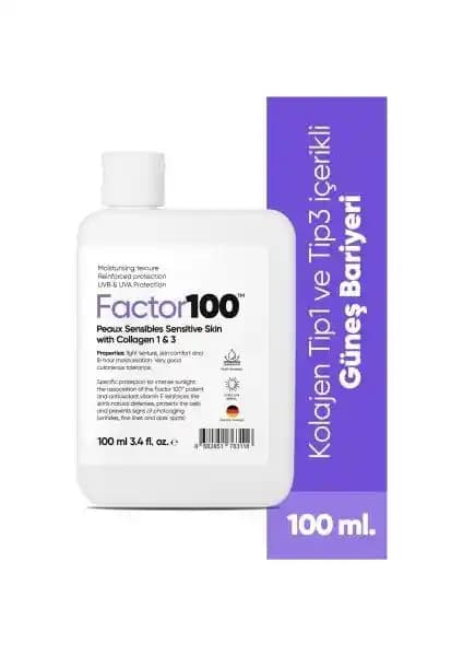 Factor 100 Ultra Nemlendirici Leke Karşıtı SPF50 Güneş Koruyucu Cilt Sağlığı ve Güzelliği İçin
