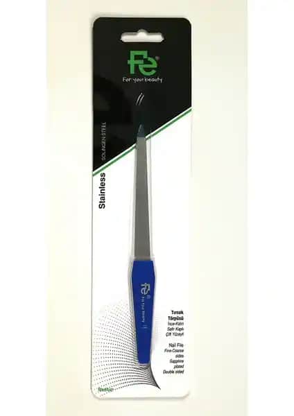 Fe Tırnak Törpüsü Orta Boy Mavi: Güvenilir ve Dayanıklı Tırnak Bakım Aksesuarı