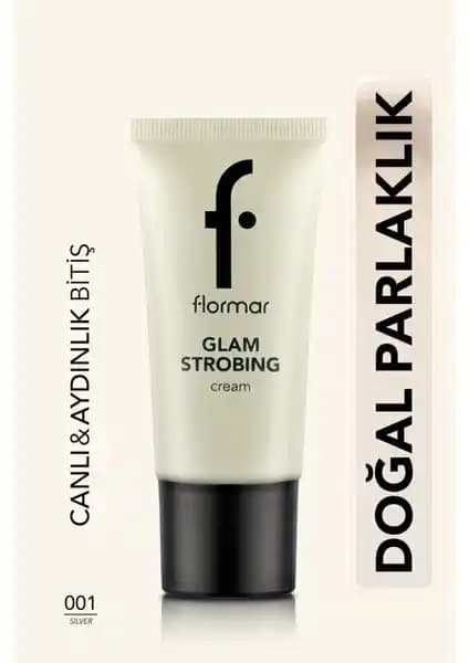 Flormar Glam Strobing Işıltılı Makyaj Bazı 001 Silver Doğal ve Parlak Görünüm Sağlar